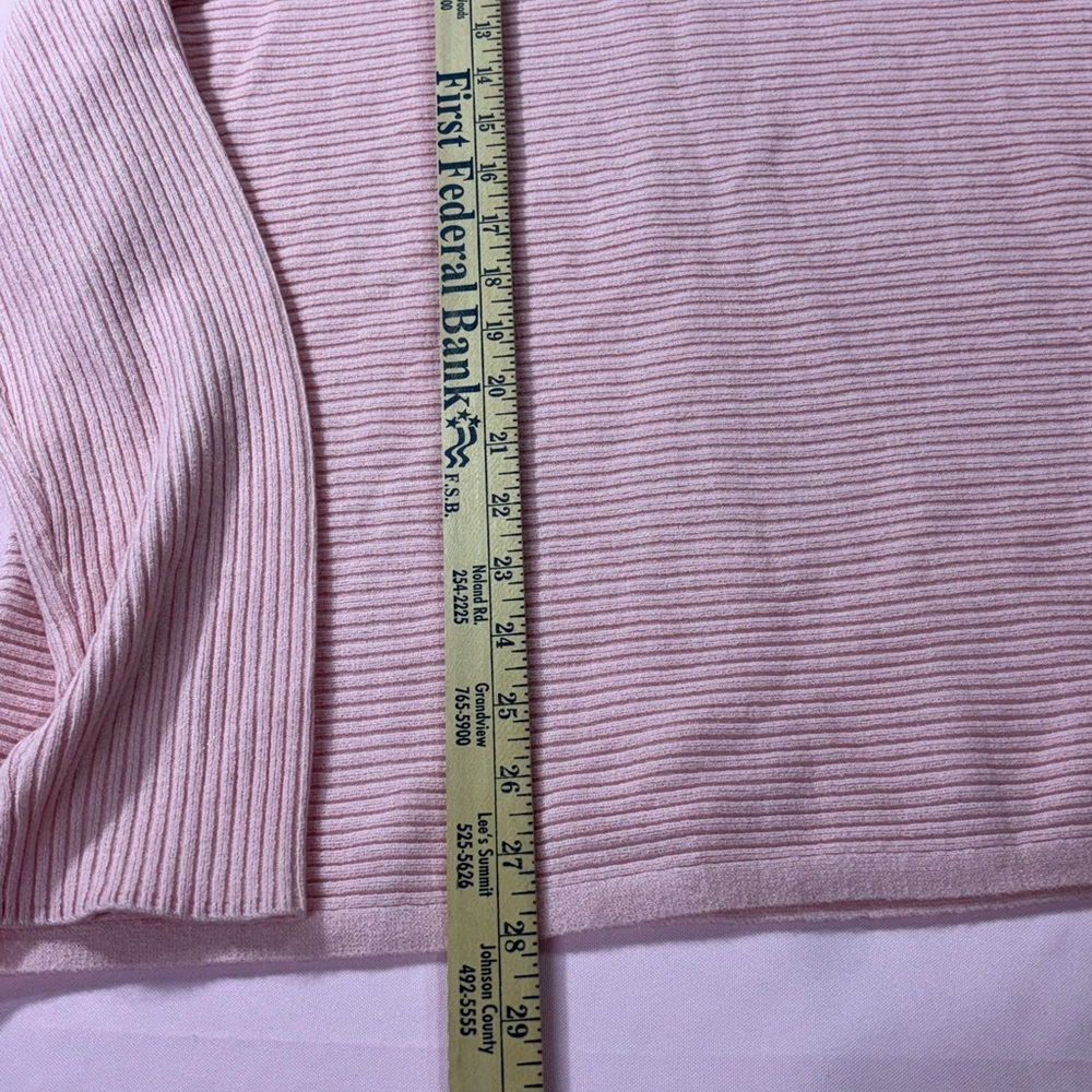 Investments Light Pink Cowl Neck Sweater. Size L. Great Condition. - Picture 9 of 13